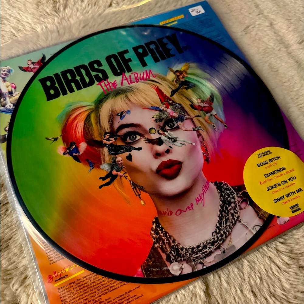 Birds of Prey vinyl soundtrack - picture disk